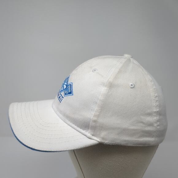 Hawaii Strapback Baseball Cap White One Size Adjustable Embroidered Surfware - Picture 3 of 8